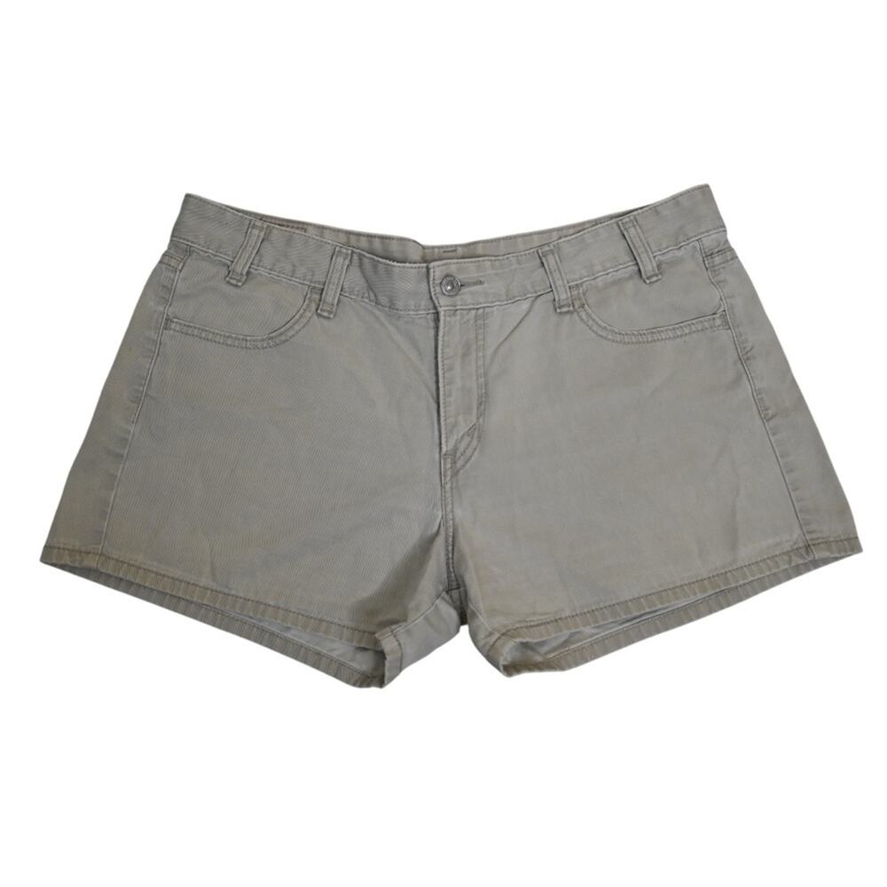 Levi's Women's Khaki Denim Jean Short Size 13 Jr